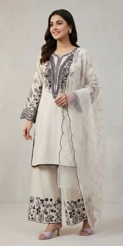 LG 2101 White Color Mal Cotton Embroidery Work Salwar Suit . Wedding, Party, Festive, Events, Get it for ₹2099. Delivery 4-6 Working Days. Shop now. | Jump Suits, Salwar suit, Designer Suits, Casual Suits, Creative suits, Palazzo Suits, Party Wear Suits, Patiala Suits, Straight Suits