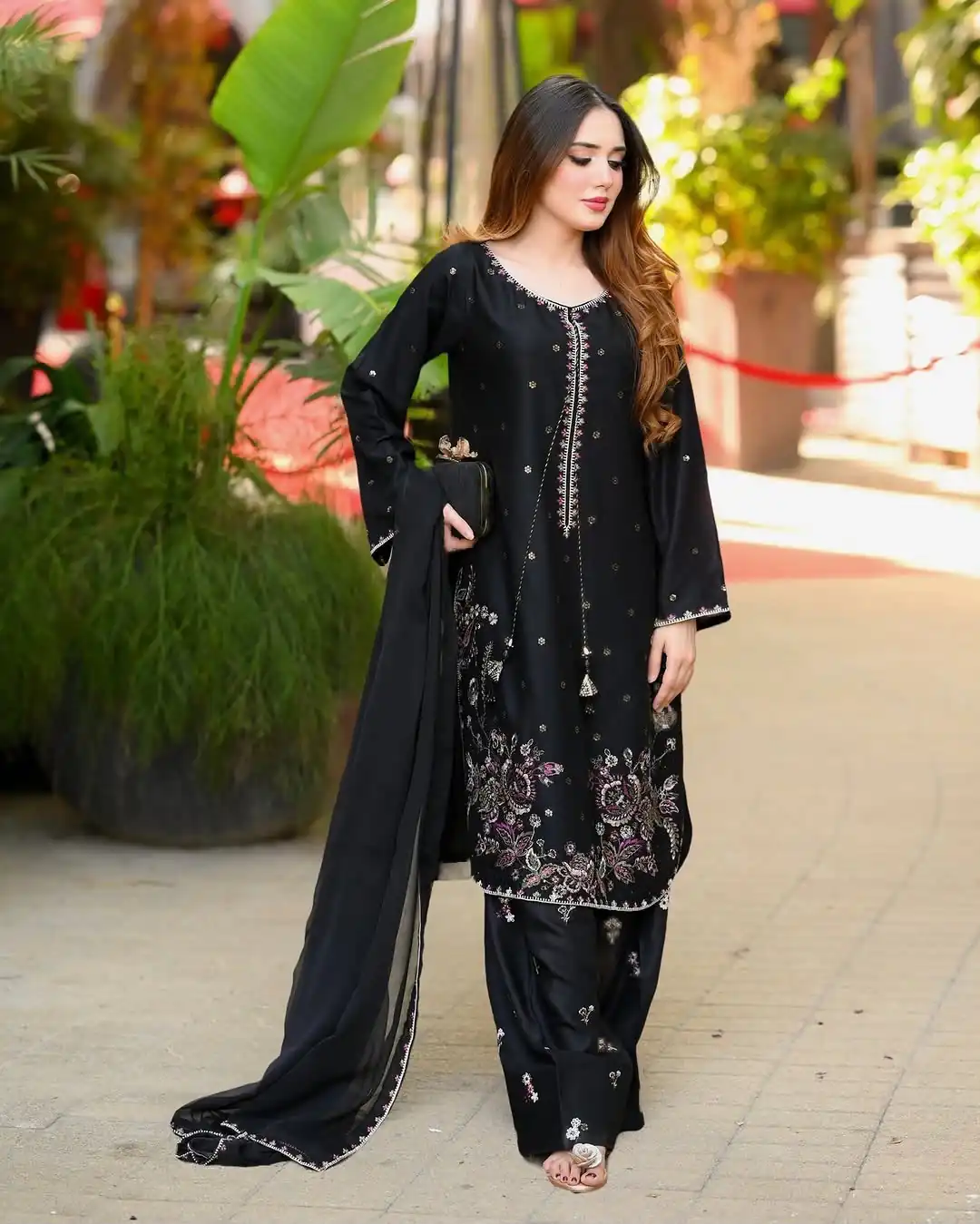 SSR 543 Black Satin Glass Salwar Suit with Embroidery Work & Thread Embroidery. Best Price ₹2149. Delivery 4-6 Working Days. Shop now. | Jump Suits, Salwar suit, Designer Suits, Casual Suits, Creative suits, Palazzo Suits, Party Wear Suits, Patiala Suits, Straight Suits