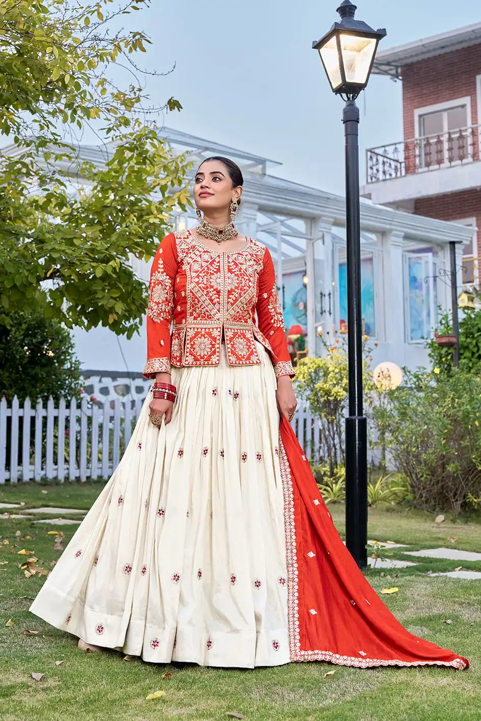 Ram 173 Orange in Color Vichitra Silk Embroidery Work Lehenga Choli . Now at just ₹2549. Delivery 4-6 Working Days. Shop now. | Lehenga, Bollywood Lehenga, Creative Lehenga, Designer Lehenga, Embroidered Lehenga, Party Wear Lehenga
