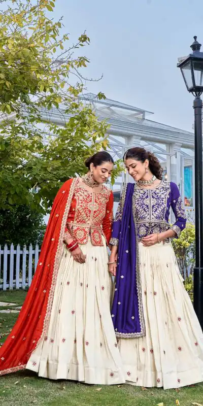 Ram 173 Orange in Color Vichitra Silk Embroidery Work Lehenga Choli . Now at just ₹2549. Delivery 4-6 Working Days. Shop now. | Lehenga, Bollywood Lehenga, Creative Lehenga, Designer Lehenga, Embroidered Lehenga, Party Wear Lehenga