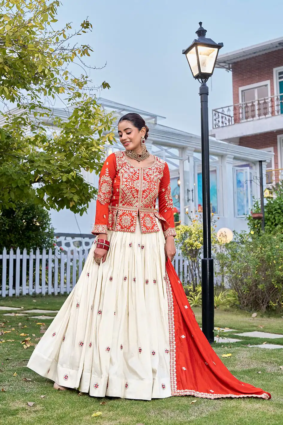 Ram 173 Orange in Color Vichitra Silk Embroidery Work Lehenga Choli . Now at just ₹2549. Delivery 4-6 Working Days. Shop now. | Lehenga, Bollywood Lehenga, Creative Lehenga, Designer Lehenga, Embroidered Lehenga, Party Wear Lehenga