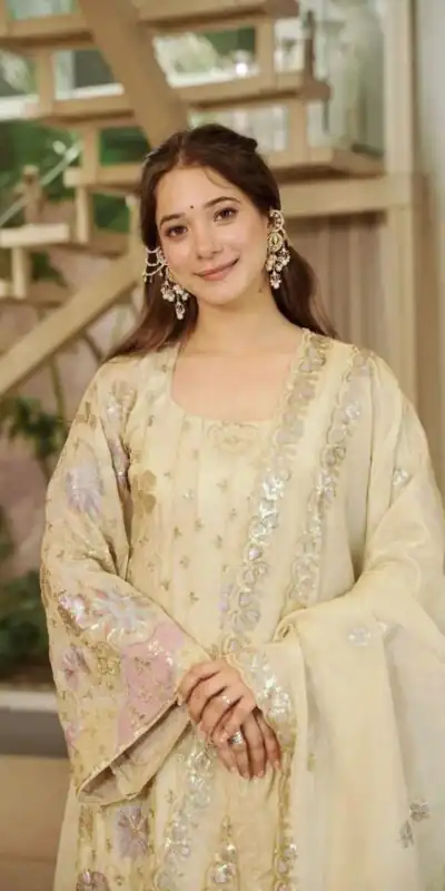 RTC 6030 Cream Vichitra Silk Salwar Suit with Embroidery Work. Wedding, Party, Festive, Events, Grab it for ₹2649. Delivery 4-6 Working Days. Shop now. | Jump Suits, Salwar suit, Designer Suits, Casual Suits, Creative suits, Palazzo Suits, Party Wear Suits, Patiala Suits, Straight Suits