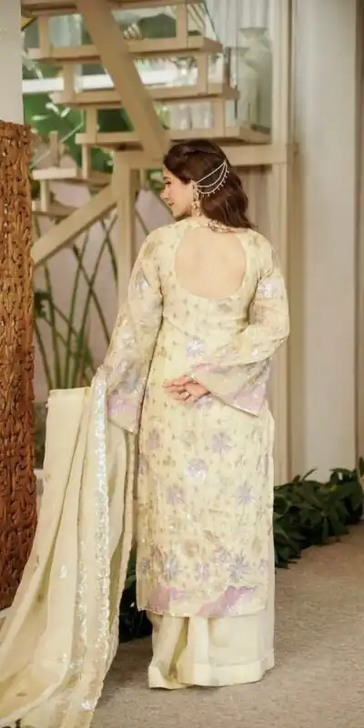 RTC 6030 Cream Vichitra Silk Salwar Suit with Embroidery Work. Wedding, Party, Festive, Events, Grab it for ₹2649. Delivery 4-6 Working Days. Shop now. | Jump Suits, Salwar suit, Designer Suits, Casual Suits, Creative suits, Palazzo Suits, Party Wear Suits, Patiala Suits, Straight Suits