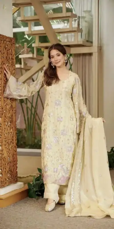 RTC 6030 Cream Vichitra Silk Salwar Suit with Embroidery Work. Wedding, Party, Festive, Events, Grab it for ₹2649. Delivery 4-6 Working Days. Shop now. | Jump Suits, Salwar suit, Designer Suits, Casual Suits, Creative suits, Palazzo Suits, Party Wear Suits, Patiala Suits, Straight Suits