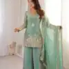 ZSR 3168 Sea Green Color Fendy Silk With Embroidery Work Salwar Suit. Get it for ₹2149. Delivery 4-6 Working Days. Online Shop now. | Jump Suits, Salwar suit, Designer Suits, Casual Suits, Creative suits, Palazzo Suits, Party Wear Suits, Patiala Suits, Straight Suits