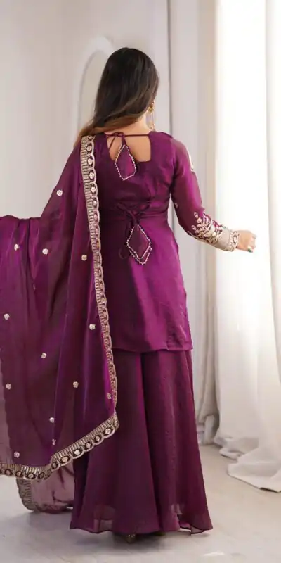 ZSR 3168 Wine Color Fendy Silk With Embroidery Work Salwar Suit. Get it for ₹2149. Delivery 4-6 Working Days. Online Shop now. | Jump Suits, Salwar suit, Designer Suits, Casual Suits, Creative suits, Palazzo Suits, Party Wear Suits, Patiala Suits, Straight Suits