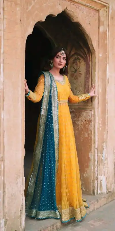 RTC 6033 Yellow Color Soft Net Gown with Gotta Patti Work & Lace Work. Now at just ₹2499. Delivery 4-6 Working Days. Shop now. | Gowns, Bollywood Gowns, Creative Gowns, Designer Gowns, Embroidered Gowns, Party Wear Gowns