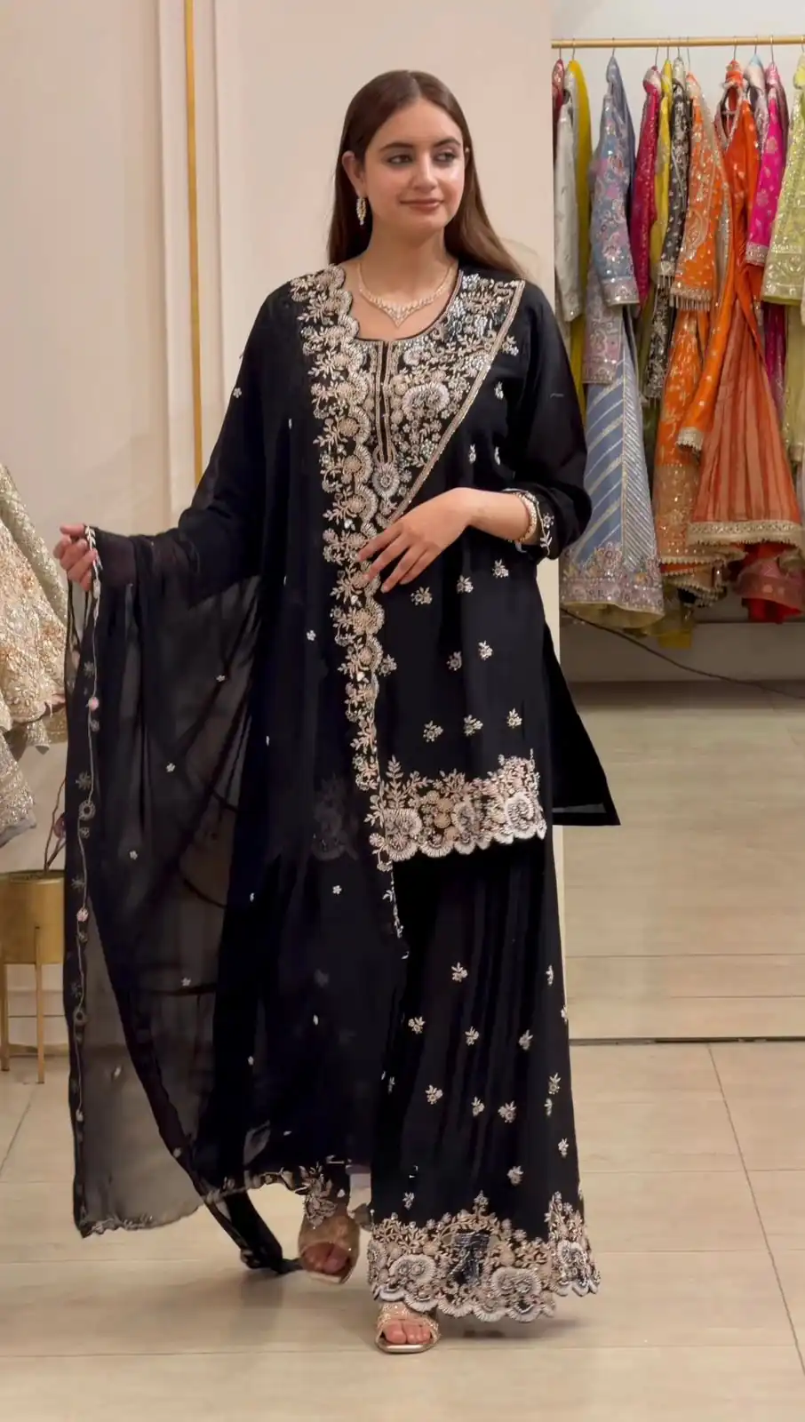RTC 6031 Black Faux Georgette Salwar Suit Perfect for Wedding, Party, Family Gatherings, Sangeet, Housewarming – . Affordable Price ₹2049. Days | Jump Suits, Salwar suit, Designer Suits, Casual Suits, Creative suits, Palazzo Suits, Party Wear Suits, Patiala Suits, Straight Suits