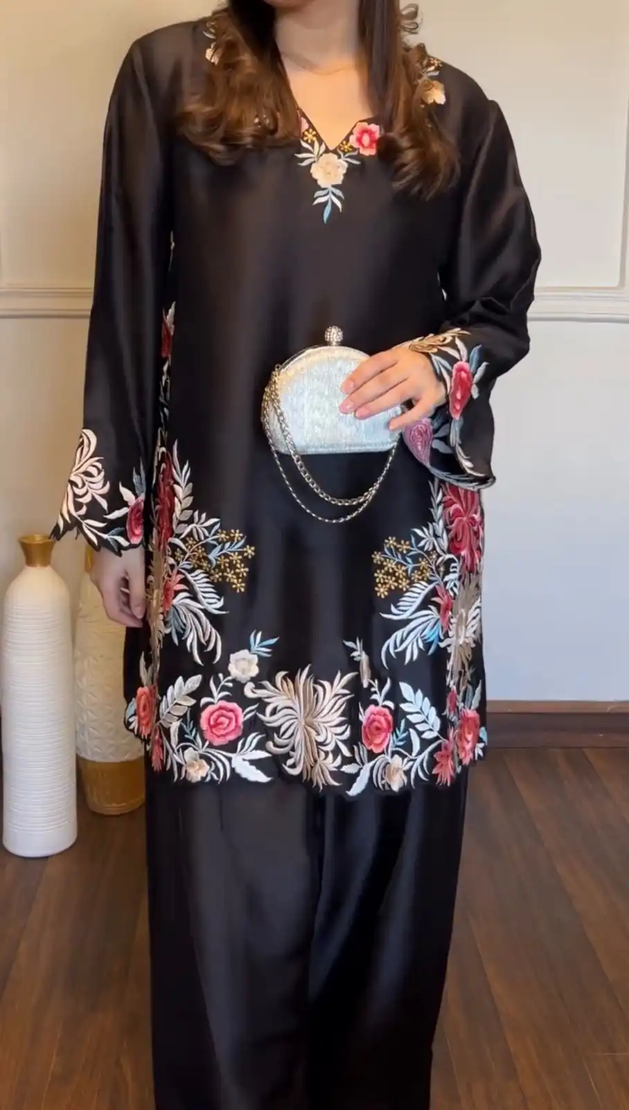KD 1618 Black Rayon Satin Salwar Suit with Thread Embroidery. Affordable Price ₹1999. Delivery 4-6 Working Days. Shop now. | Jump Suits, Salwar suit, Designer Suits, Casual Suits, Creative suits, Palazzo Suits, Party Wear Suits, Patiala Suits, Straight Suits