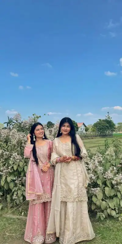 ZB 5066 Peach Zimmy Cho Salwar Suit Perfect for Wedding, Party, Baisakhi, Ganesh Chaturthi, Family – . Special Price ₹2149. Delivery 4-6 Working Days | Jump Suits, Salwar suit, Designer Suits, Casual Suits, Creative suits, Palazzo Suits, Party Wear Suits, Patiala Suits, Straight Suits