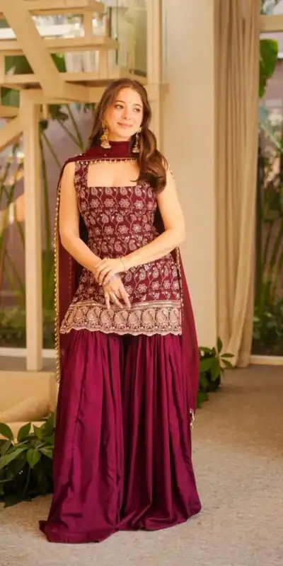 MD 3093 Red Blooming Faux Georgette Salwar Suit Perfect for Wedding, Party, Makar Sankranti, Baby Shower, Traditional Day – . Special Price ₹2149. Deliv | Jump Suits, Salwar suit, Designer Suits, Casual Suits, Creative suits, Palazzo Suits, Party Wear Suits, Patiala Suits, Straight Suits