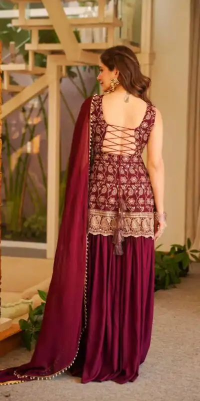 MD 3093 Red Blooming Faux Georgette Salwar Suit Perfect for Wedding, Party, Makar Sankranti, Baby Shower, Traditional Day – . Special Price ₹2149. Deliv | Jump Suits, Salwar suit, Designer Suits, Casual Suits, Creative suits, Palazzo Suits, Party Wear Suits, Patiala Suits, Straight Suits