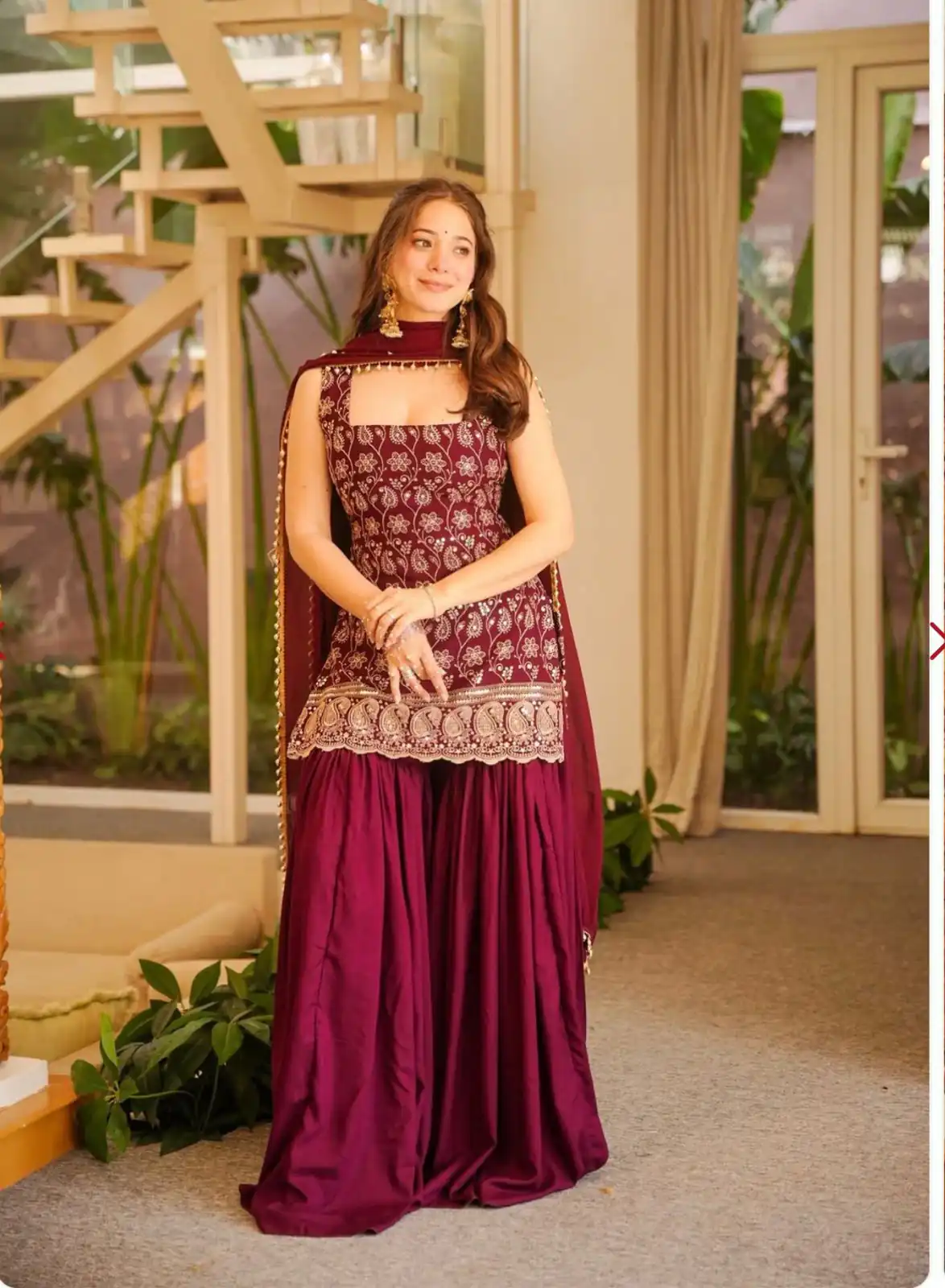 MD 3093 Red Blooming Faux Georgette Salwar Suit Perfect for Wedding, Party, Makar Sankranti, Baby Shower, Traditional Day – . Special Price ₹2149. Deliv | Jump Suits, Salwar suit, Designer Suits, Casual Suits, Creative suits, Palazzo Suits, Party Wear Suits, Patiala Suits, Straight Suits