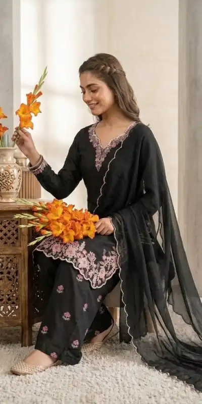 VLM 340 Black Franch Crape Salwar Suit Perfect for Wedding, Party, Sangeet, Makar Sankranti, Baby Shower . Grab it for ₹2099. Delivery 4-6 Working Days | Jump Suits, Salwar suit, Designer Suits, Casual Suits, Creative suits, Palazzo Suits, Party Wear Suits, Patiala Suits, Straight Suits