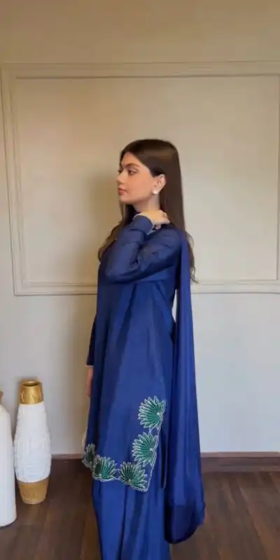 KD 1620 Blue American Silk Salwar Suit Perfect for Wedding, Party, Onam, Family Gatherings, Baisakhi – . Affordable Price ₹1849. Delivery 4-6 Working Days | Jump Suits, Salwar suit, Designer Suits, Casual Suits, Creative suits, Palazzo Suits, Party Wear Suits, Patiala Suits, Straight Suits