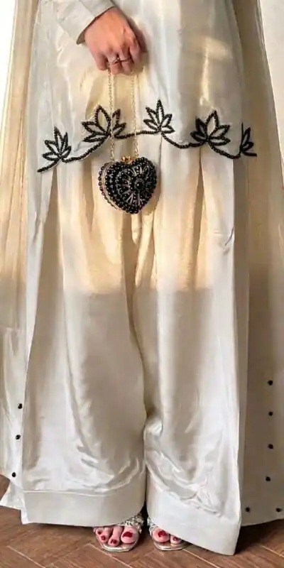 NF 1270 Off White Natural Crep Salwar Suit Brown with Embroidery Work. Exclusive Offer ₹1899. Delivery 4-6 Working Days. Shop now. | Jump Suits, Salwar suit, Designer Suits, Casual Suits, Creative suits, Palazzo Suits, Party Wear Suits, Patiala Suits, Straight Suits