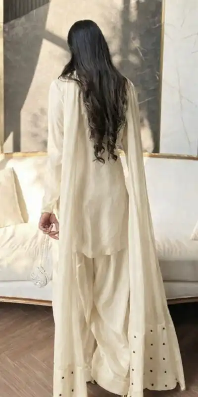 NF 1270 Off White Natural Crep Salwar Suit Brown with Embroidery Work. Exclusive Offer ₹1899. Delivery 4-6 Working Days. Shop now. | Jump Suits, Salwar suit, Designer Suits, Casual Suits, Creative suits, Palazzo Suits, Party Wear Suits, Patiala Suits, Straight Suits