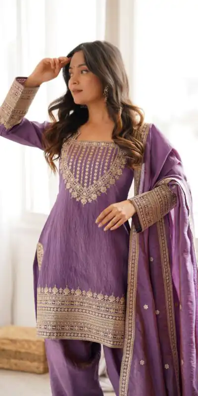 KB 303 Onion Vichitra Silk Salwar Suit with Embroidery Work. Wedding, Party, Festive, Events, Grab it for ₹2049. Delivery 4-6 Working Days. Shop now. | Jump Suits, Salwar suit, Designer Suits, Casual Suits, Creative suits, Palazzo Suits, Party Wear Suits, Patiala Suits, Straight Suits