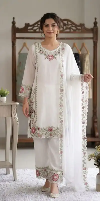 LG 2105 Peach Fox Georgette Salwar Suit With Embroidery Work. Affordable Price ₹2049. Delivery 4-6 Working Days. Shop now. | Jump Suits, Salwar suit, Designer Suits, Casual Suits, Creative suits, Palazzo Suits, Party Wear Suits, Patiala Suits, Straight Suits