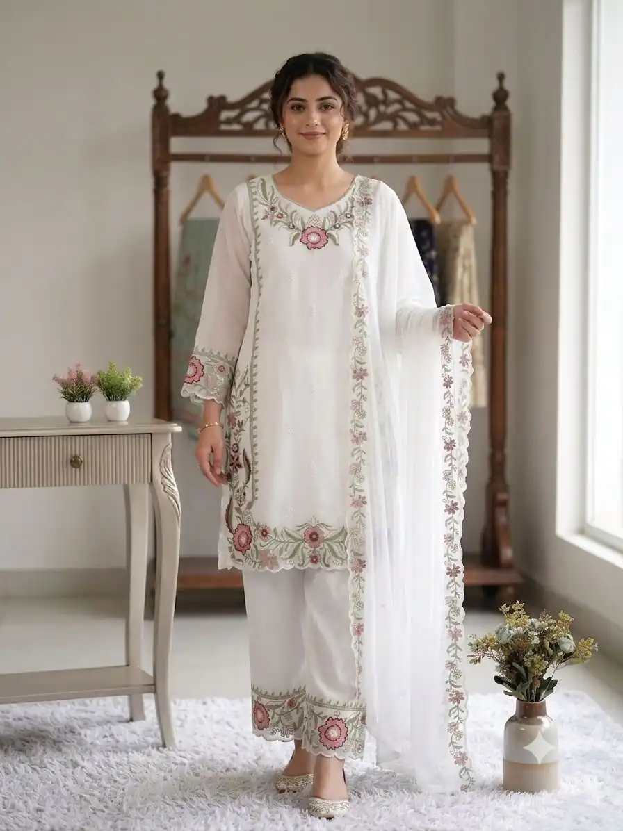 LG 2105 Peach Fox Georgette Salwar Suit With Embroidery Work. Affordable Price ₹2049. Delivery 4-6 Working Days. Shop now. | Jump Suits, Salwar suit, Designer Suits, Casual Suits, Creative suits, Palazzo Suits, Party Wear Suits, Patiala Suits, Straight Suits