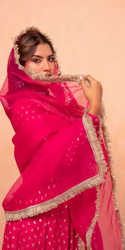 ZSR 3173 Pink Chanderi Jacquard Butti Salwar Suit with Mirror Work & Lace Work. Festive Deal ₹2049. Delivery 4-6 Working Days. Shop now. | Jump Suits, Salwar suit, Designer Suits, Casual Suits, Creative suits, Palazzo Suits, Party Wear Suits, Patiala Suits, Straight Suits