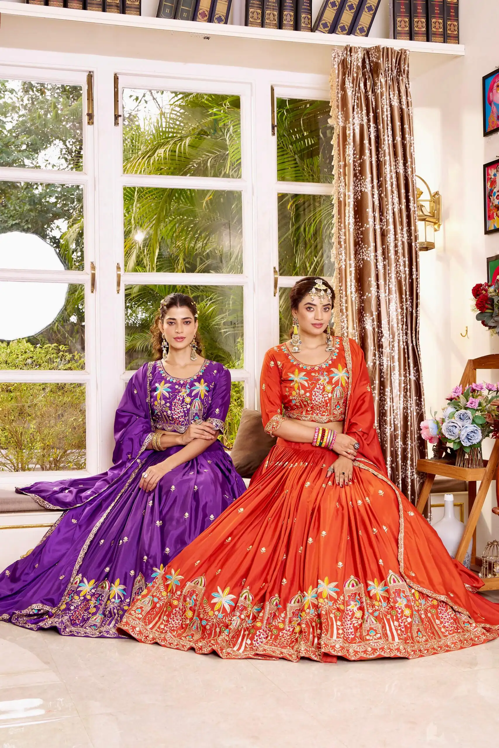 Ram 178 Orange Color Pure Crap Silk Lehenga Choli with Embroidery Work. Best Price ₹2549. Delivery 4-6 Working Days. Shop now. | Lehenga, Bollywood Lehenga, Creative Lehenga, Designer Lehenga, Embroidered Lehenga, Party Wear Lehenga