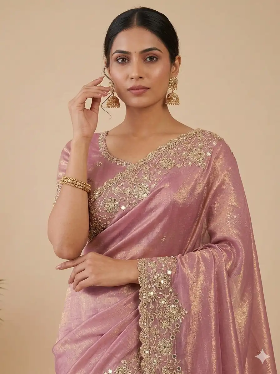 JR 670 Peach in Space Silk Embroidery Work & Zari Work Saree . Available at ₹1949 only. Delivery 4-6 Working Days. Shop now. | Sarees, Bollywood Sarees, Creative Sarees, Designer Sarees, Embroidered Sarees, Ethnic Saree, Modern Digital sarees, Party Wear Sarees