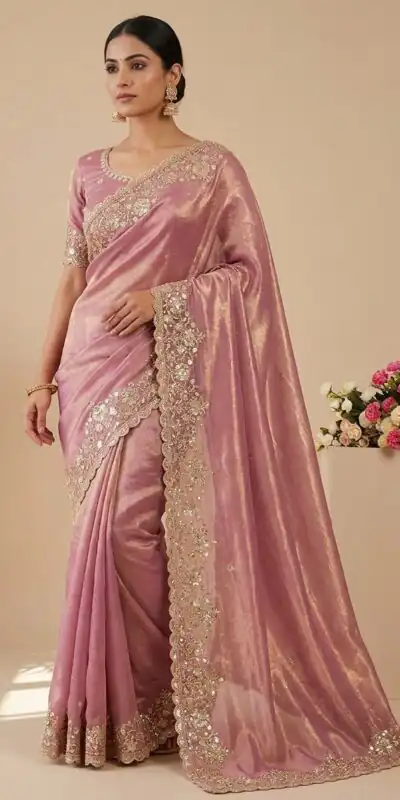 JR 670 Peach in Space Silk Embroidery Work & Zari Work Saree . Available at ₹1949 only. Delivery 4-6 Working Days. Shop now. | Sarees, Bollywood Sarees, Creative Sarees, Designer Sarees, Embroidered Sarees, Ethnic Saree, Modern Digital sarees, Party Wear Sarees