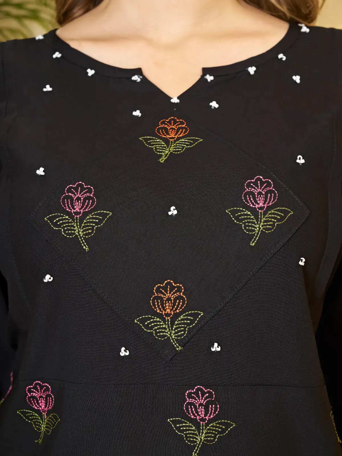 DIVA 158 Black Viscose Rayon Kurti with Embroidery Work & Mirror Work. Wedding, Party, Festive Grab it for ₹1749. Delivery 4-6 Working Days. Shop now. | Kurti, Bollywood Kurti, Creative Kurtis, Designer Kurti, Party Wear Kurti, Selfie Kurti
