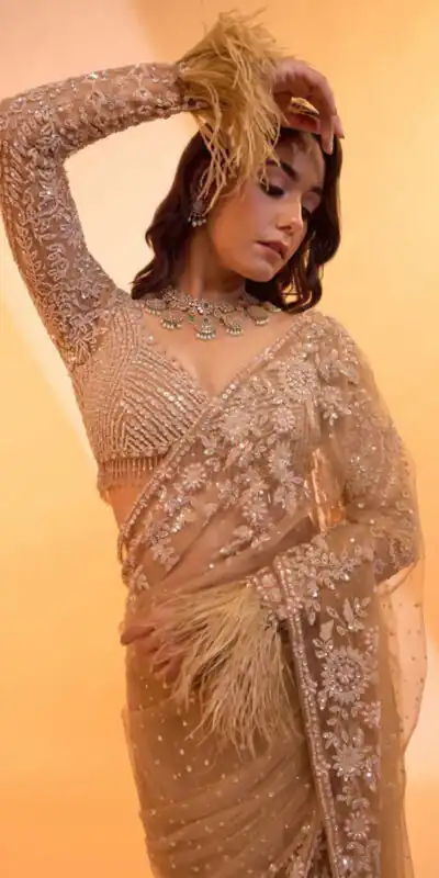 DF 3472 Gold Butterfly Net Saree Sequence with Work & Zari Work. Introductory Price ₹1799. Delivery 4-6 Working Days. Shop now. | Sarees, Bollywood Sarees, Creative Sarees, Designer Sarees, Embroidered Sarees, Ethnic Saree, Modern Digital sarees, Party Wear Sarees