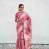 KPR 290 Peach in Soft Lichi Silk Jacquard Work Designer Work Saree . Exclusive Offer ₹1349. Delivery 4-6 Working Days. Shop now. | Sarees, Bollywood Sarees, Creative Sarees, Designer Sarees, Embroidered Sarees, Ethnic Saree, Modern Digital sarees, Party Wear Sarees