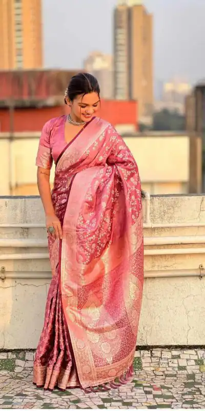 KPR 290 Peach in Soft Lichi Silk Jacquard Work Designer Work Saree . Exclusive Offer ₹1349. Delivery 4-6 Working Days. Shop now. | Sarees, Bollywood Sarees, Creative Sarees, Designer Sarees, Embroidered Sarees, Ethnic Saree, Modern Digital sarees, Party Wear Sarees