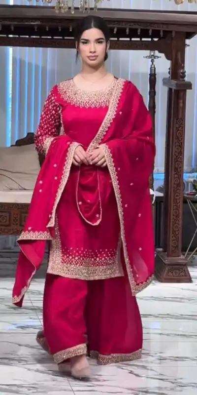ZB 5056 Pink in Color Natural Crepe Embroidery Work Salwar Suit . Wedding, Party, Festive, Events, Get it for ₹2199. Delivery 4-6 Working Days. Shop now. | Jump Suits, Salwar suit, Designer Suits, Casual Suits, Creative suits, Palazzo Suits, Party Wear Suits, Patiala Suits, Straight Suits