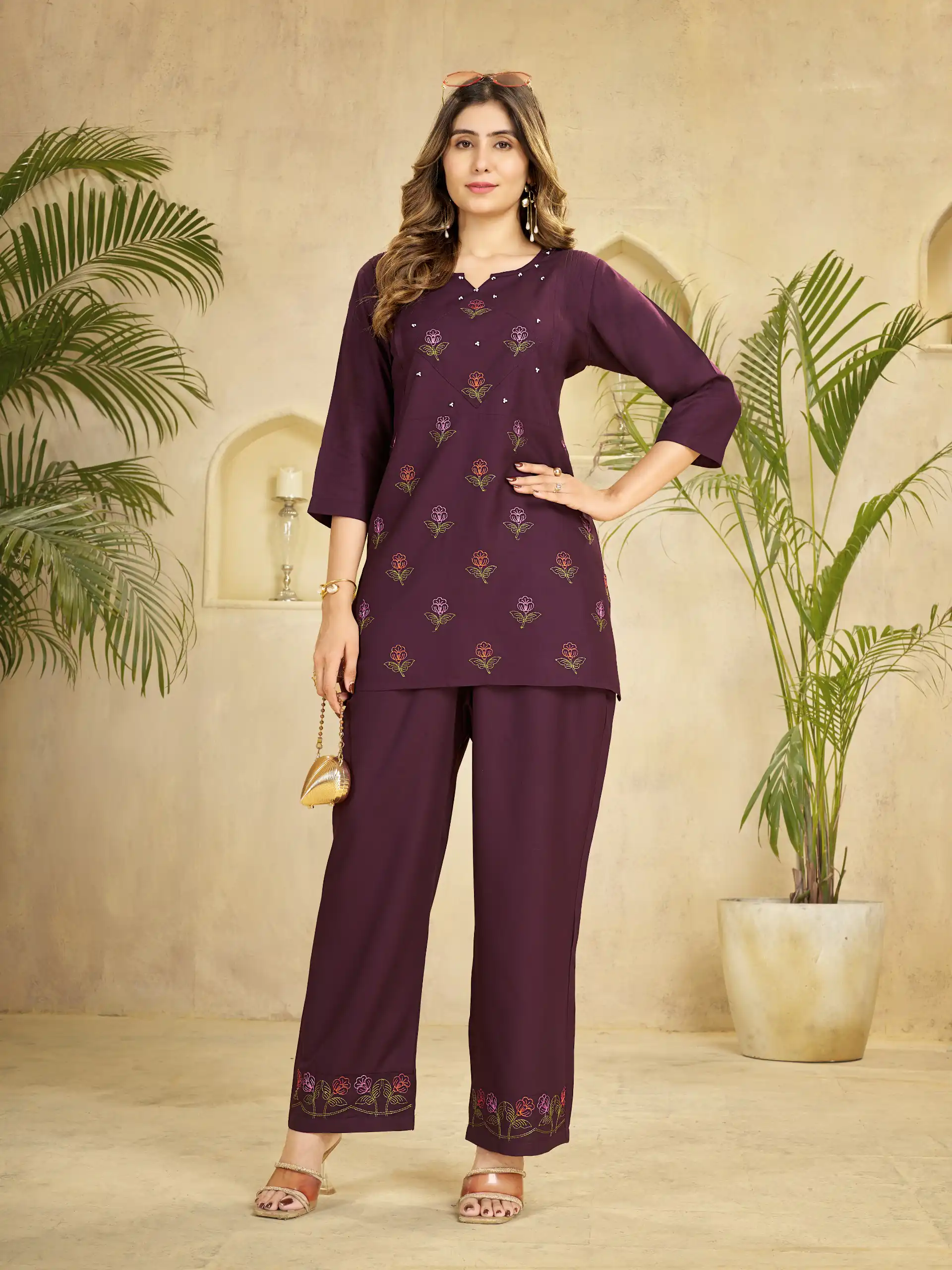 DIVA 158 Wine Viscose Rayon Kurti with Embroidery Work & Mirror Work. Wedding, Party, Festive Grab it for ₹1749. Delivery 4-6 Working Days. Shop now. | Kurti, Bollywood Kurti, Creative Kurtis, Designer Kurti, Party Wear Kurti, Selfie Kurti