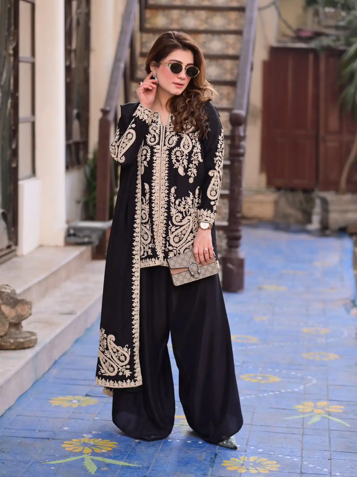 KD 1631 Black Black Faux Georgette Salwar Suit with Embroidery Work. Get it for ₹2099. Delivery 4-6 Working Days. Shop now. | Jump Suits, Salwar suit, Designer Suits, Casual Suits, Creative suits, Palazzo Suits, Party Wear Suits, Patiala Suits, Straight Suits