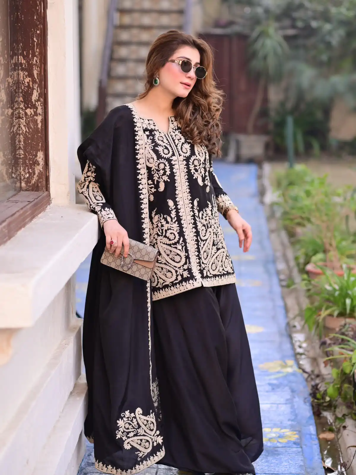 KD 1631 Black Black Faux Georgette Salwar Suit with Embroidery Work. Get it for ₹2099. Delivery 4-6 Working Days. Shop now. | Jump Suits, Salwar suit, Designer Suits, Casual Suits, Creative suits, Palazzo Suits, Party Wear Suits, Patiala Suits, Straight Suits
