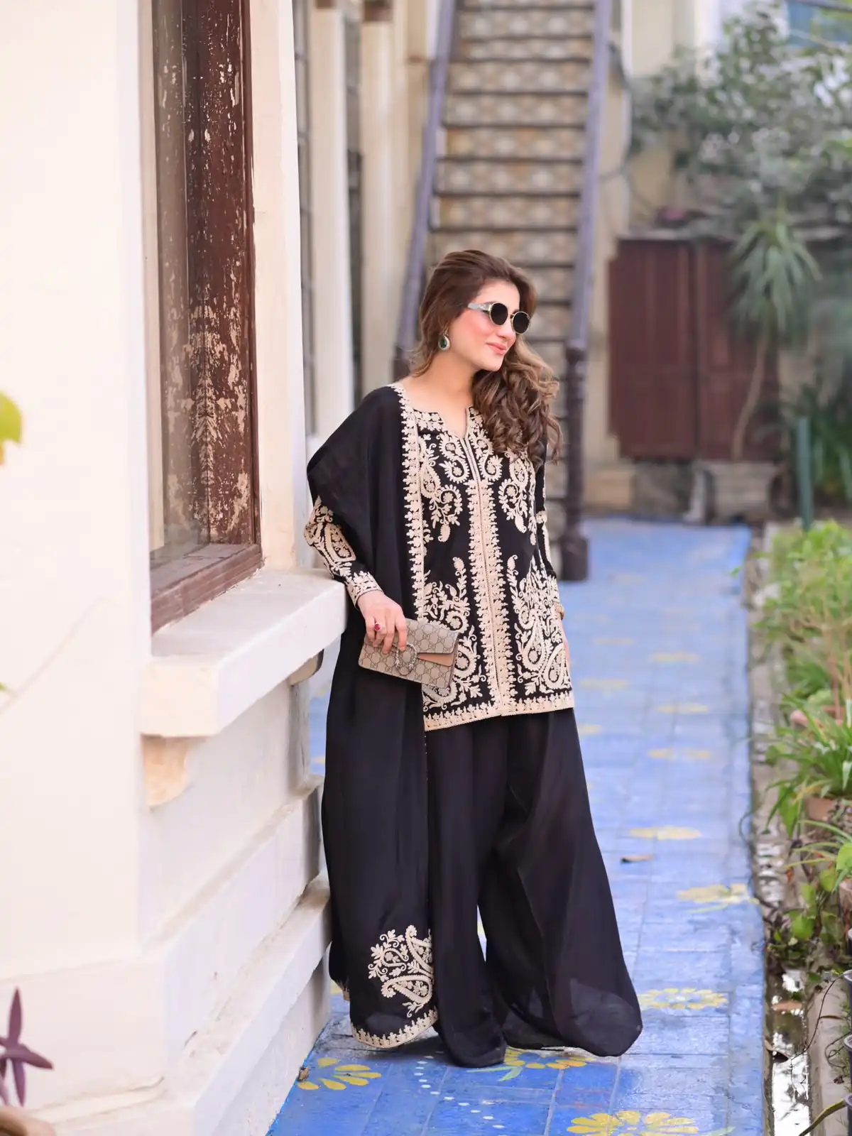 KD 1631 Black Black Faux Georgette Salwar Suit with Embroidery Work. Get it for ₹2099. Delivery 4-6 Working Days. Shop now. | Jump Suits, Salwar suit, Designer Suits, Casual Suits, Creative suits, Palazzo Suits, Party Wear Suits, Patiala Suits, Straight Suits