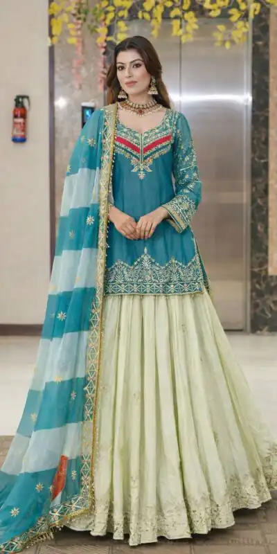 ZC 8008 Blue in Fandy Silk Sequins Work & Embroidery Work Lehenga Choli . Introductory Price ₹2499. Delivery 4-6 Working Days. Shop now. | Lehenga, Bollywood Lehenga, Creative Lehenga, Designer Lehenga, Embroidered Lehenga, Party Wear Lehenga