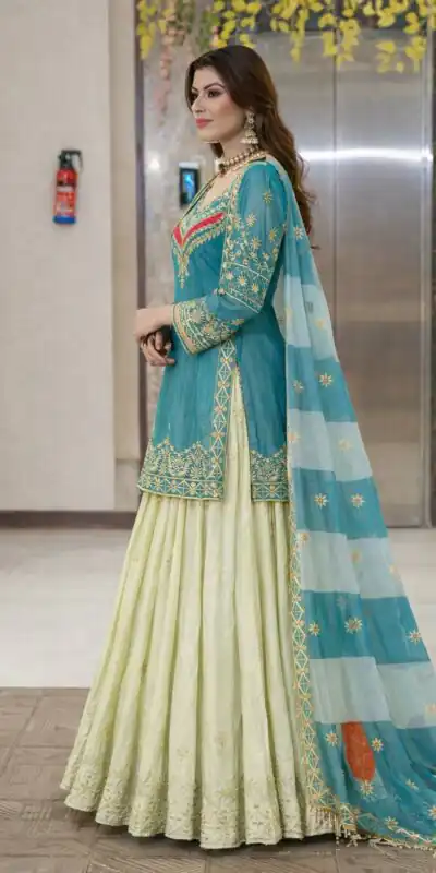 ZC 8008 Blue in Fandy Silk Sequins Work & Embroidery Work Lehenga Choli . Introductory Price ₹2499. Delivery 4-6 Working Days. Shop now. | Lehenga, Bollywood Lehenga, Creative Lehenga, Designer Lehenga, Embroidered Lehenga, Party Wear Lehenga