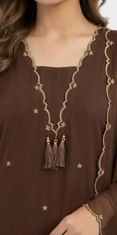 BE 481 Brown | Brown Rayon Salwar Suit with Embroidery Work & Lace Work. Affordable Price ₹1999. Delivery 4-6 Working Days. Shop now. | Jump Suits, Salwar suit, Designer Suits, Casual Suits, Creative suits, Palazzo Suits, Party Wear Suits, Patiala Suits, Straight Suits