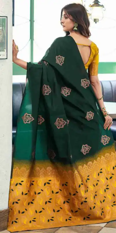 KPR 217 Green Soft Lichi Silk Jacquard Work Saree with Designer Work Wedding, Party, Festive, Events, Deal ₹1299. Delivery 4-6 Working Days. Shop now. | Sarees, Bollywood Sarees, Creative Sarees, Designer Sarees, Embroidered Sarees, Ethnic Saree, Modern Digital sarees, Party Wear Sarees