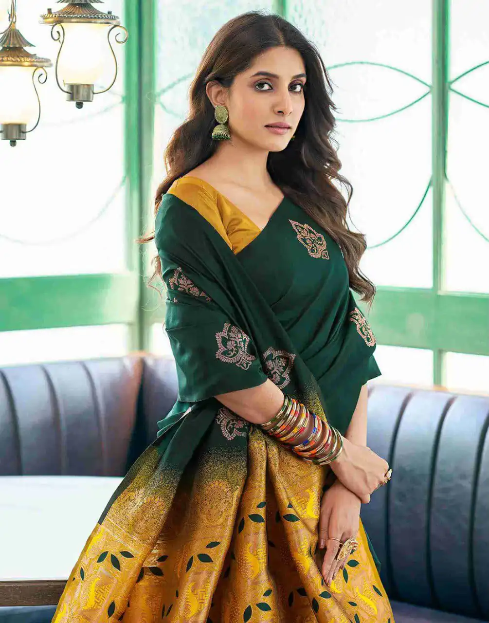 KPR 217 Green Soft Lichi Silk Jacquard Work Saree with Designer Work Wedding, Party, Festive, Events, Deal ₹1299. Delivery 4-6 Working Days. Shop now. | Sarees, Bollywood Sarees, Creative Sarees, Designer Sarees, Embroidered Sarees, Ethnic Saree, Modern Digital sarees, Party Wear Sarees