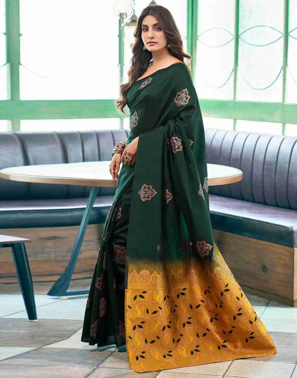 KPR 217 Green Soft Lichi Silk Jacquard Work Saree with Designer Work Wedding, Party, Festive, Events, Deal ₹1299. Delivery 4-6 Working Days. Shop now. | Sarees, Bollywood Sarees, Creative Sarees, Designer Sarees, Embroidered Sarees, Ethnic Saree, Modern Digital sarees, Party Wear Sarees