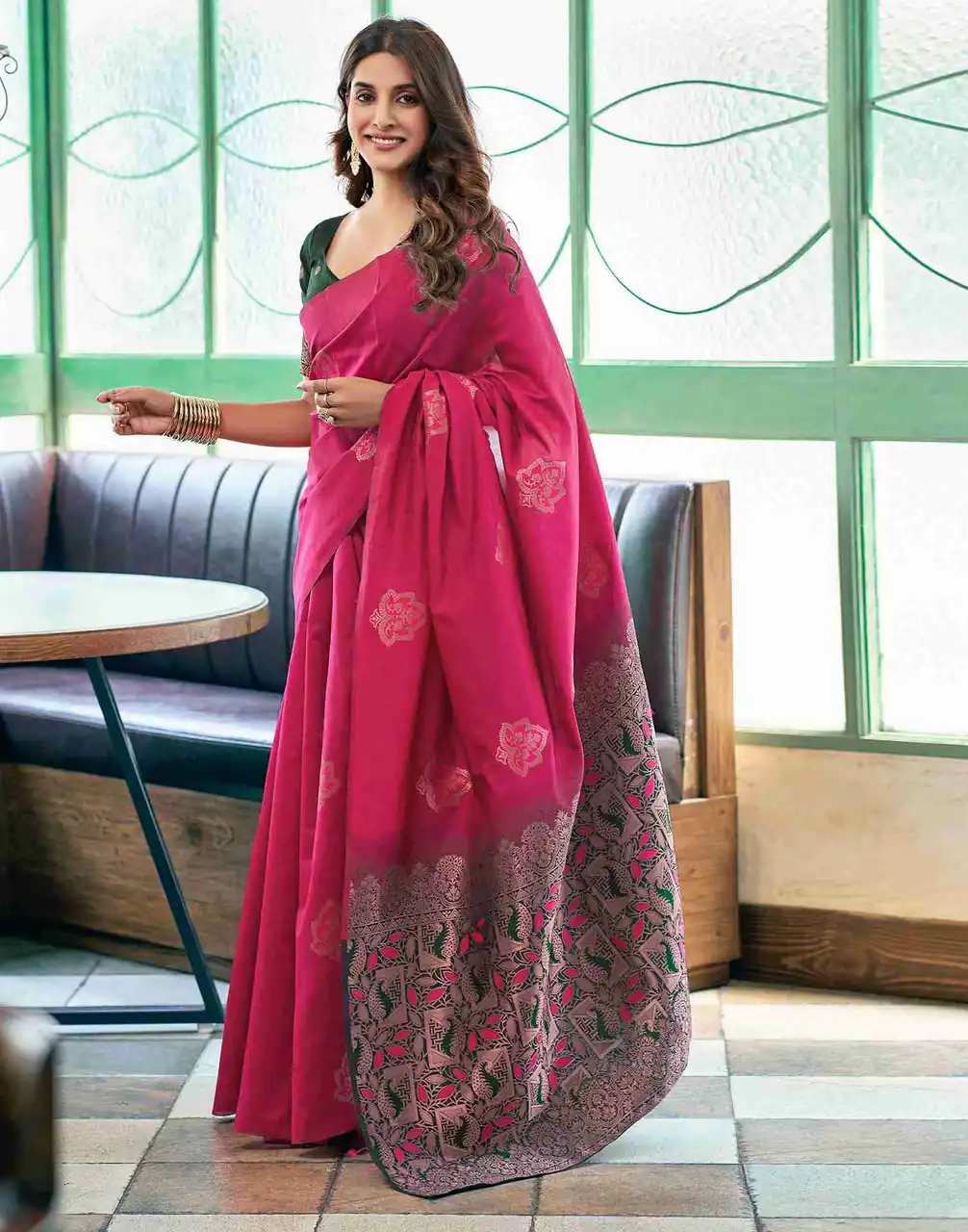 KPR 217 Pink Soft Lichi Silk Jacquard Work Saree with Designer Work Wedding, Party, Festive, Events, Deal ₹1299. Delivery 4-6 Working Days. Shop now. | Sarees, Bollywood Sarees, Creative Sarees, Designer Sarees, Embroidered Sarees, Ethnic Saree, Modern Digital sarees, Party Wear Sarees