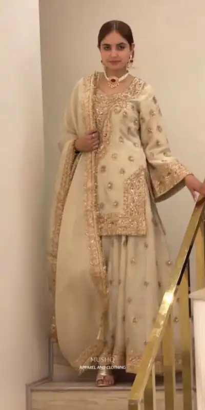 AD 236 Cream Color Chinon Silk Salwar Suit with Embroidery Work. Online Get it for ₹2149. Delivery 4-6 Working Days. Shop now. | Jump Suits, Salwar suit, Designer Suits, Casual Suits, Creative suits, Palazzo Suits, Party Wear Suits, Patiala Suits, Straight Suits