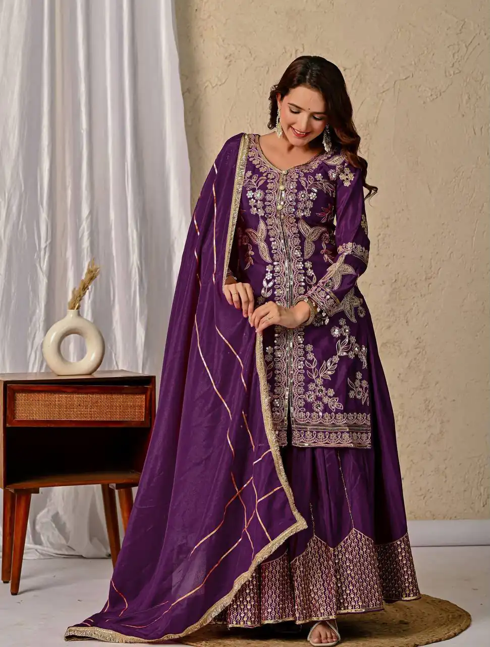 MD 3055 Wine Color Chinon Silk Salwar Suit with Embroidery Work. Online Get it for ₹2149. Delivery 4-6 Working Days. Shop now. | Jump Suits, Salwar suit, Designer Suits, Casual Suits, Creative suits, Palazzo Suits, Party Wear Suits, Patiala Suits, Straight Suits