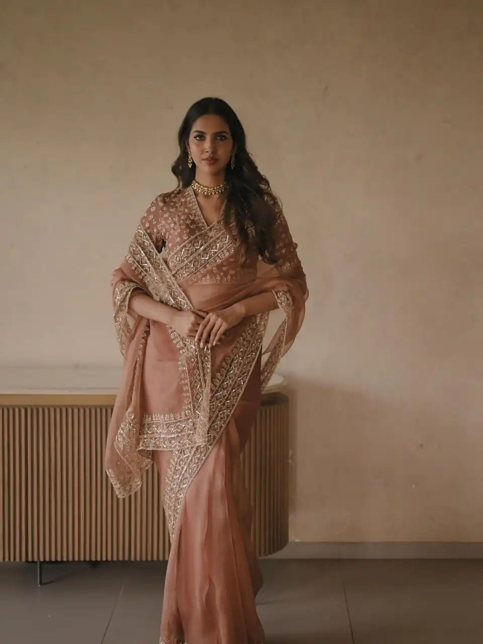 KD 632 Light Brown Soft Tebby Silk Saree. Perfect for Wedding, Party, Onam, Family Gatherings, Mehendi – Festive Deal ₹2099. Delivery 4-6 Working Days | Sarees, Bollywood Sarees, Creative Sarees, Designer Sarees, Embroidered Sarees, Ethnic Saree, Modern Digital sarees, Party Wear Sarees