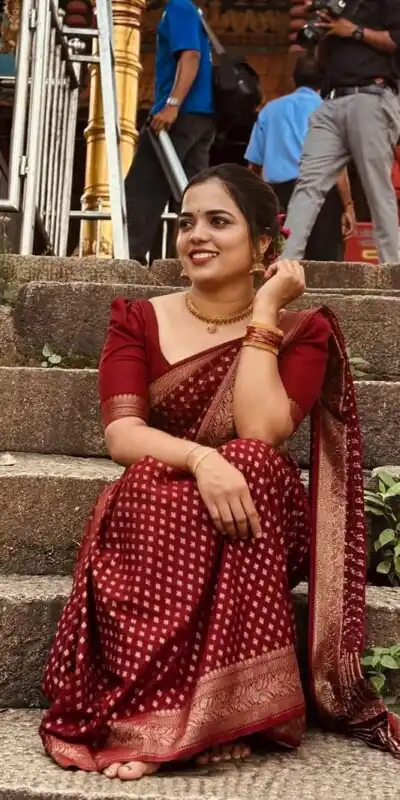 KPR 264 Maroon Soft Lichi Silk Saree with Lace Work & Lace Border. Introductory Price ₹1349. Delivery 4-6 Working Days. Shop now. | Sarees, Bollywood Sarees, Creative Sarees, Designer Sarees, Embroidered Sarees, Ethnic Saree, Modern Digital sarees, Party Wear Sarees