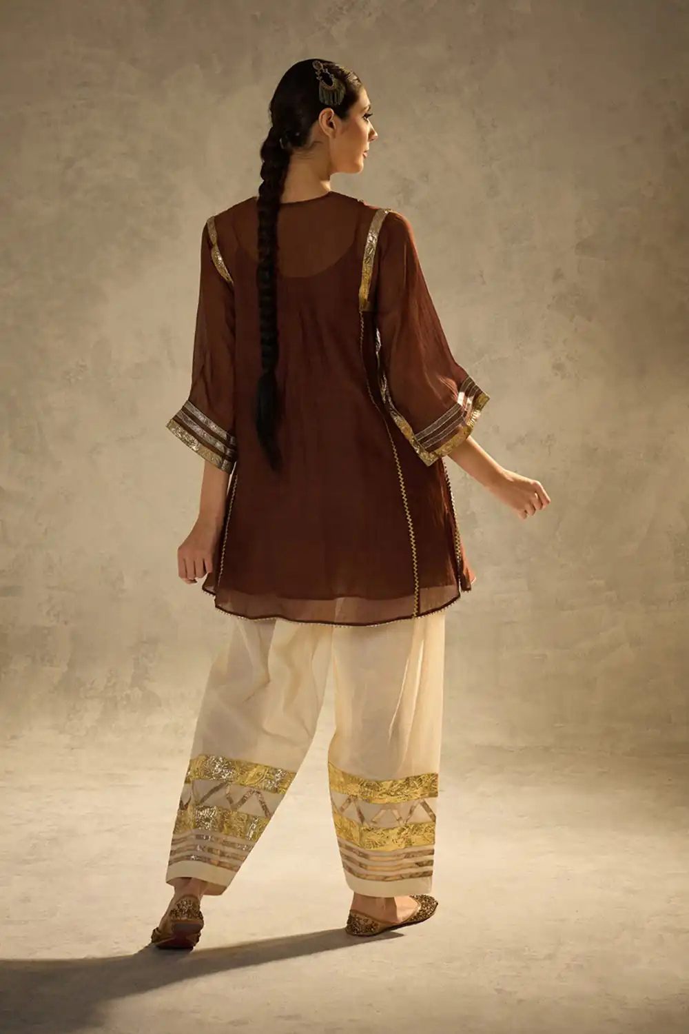 ST 1169 Rust Color Chinon Salwar Suit with Gotta Patti Work. Available at ₹1849 only. Delivery 4-6 Working Days. Shop now. | Jump Suits, Salwar suit, Designer Suits, Casual Suits, Creative suits, Palazzo Suits, Party Wear Suits, Patiala Suits, Straight Suits