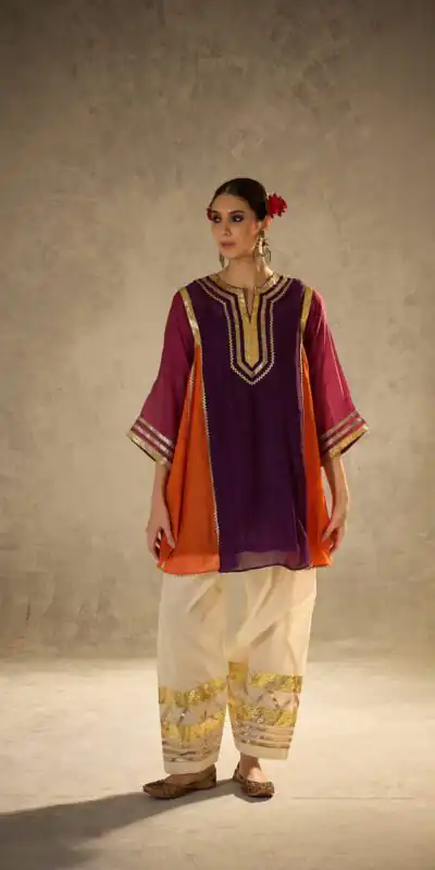 ST 1169 Wine Black Chinon Salwar Suit with Gotta Patti Work. Available at ₹1849 only. Delivery 4-6 Working Days. Shop now. | Jump Suits, Salwar suit, Designer Suits, Casual Suits, Creative suits, Palazzo Suits, Party Wear Suits, Patiala Suits, Straight Suits